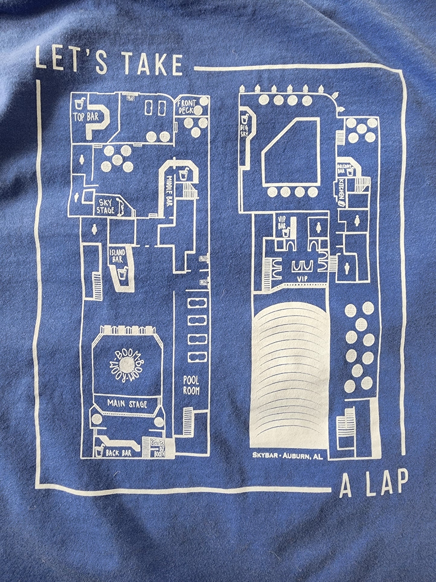 Skybar Blueprint Tee "Let's Take a Lap"