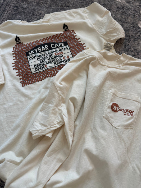 Skybar Graduation Pocket Tee 2026