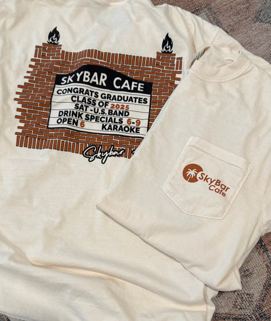 Skybar Graduation Pocket Tee 2025